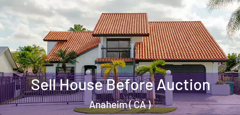  Sell House Before Auction Anaheim ( CA )